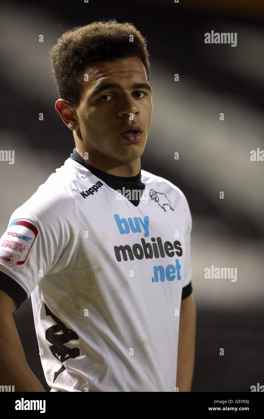 Fußball - npower Football League Championship - Derby County / Crystal Palace - Pride Park. Mason Bennett, Derby County Stockfoto