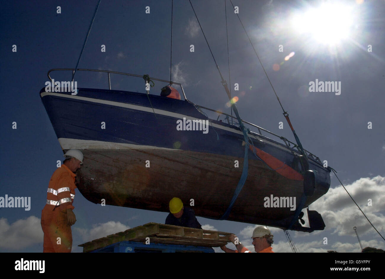 Die Fische-Wexford Boot Tradgedy Stockfoto