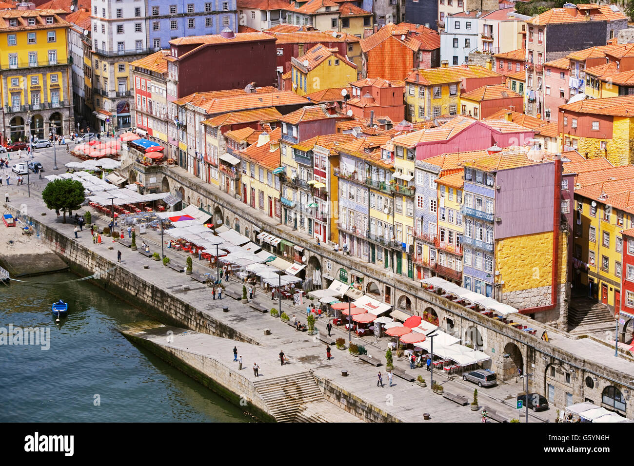 Porto riverfront, Douro, Porto, Portugal Stockfoto