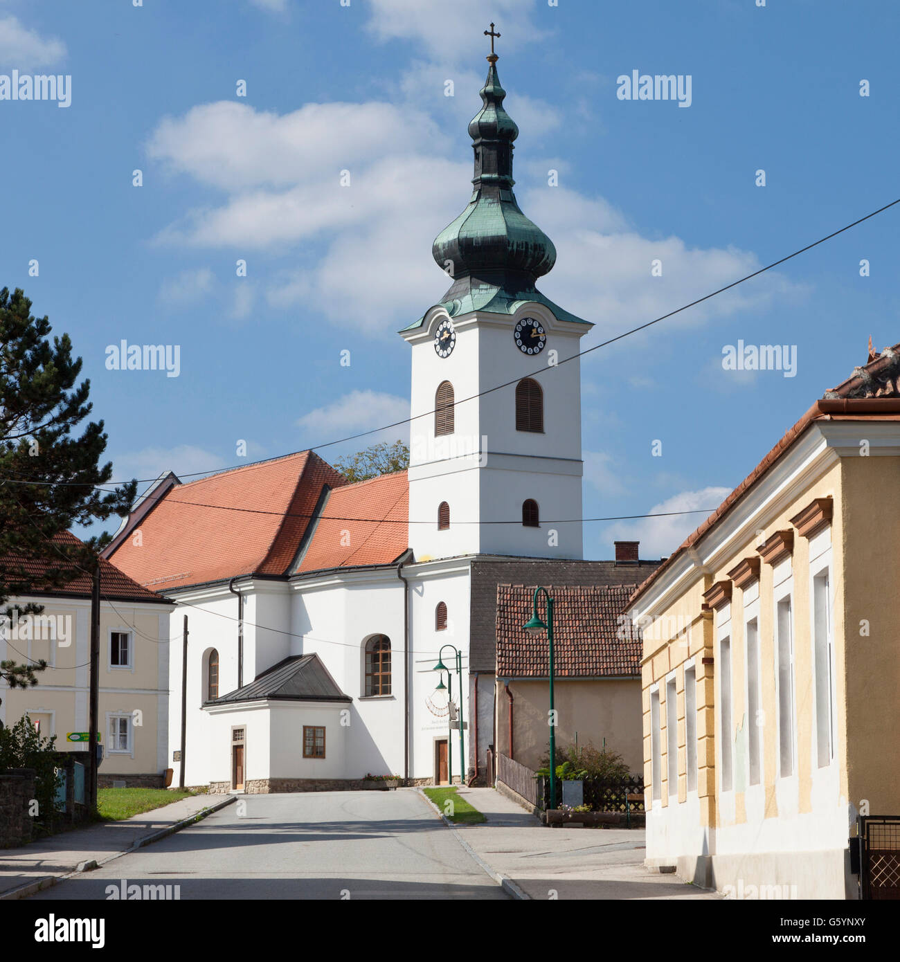 Kirche in Brand, Waldviertel, Wald Viertel, Niederösterreich, Österreich, Europa Stockfoto