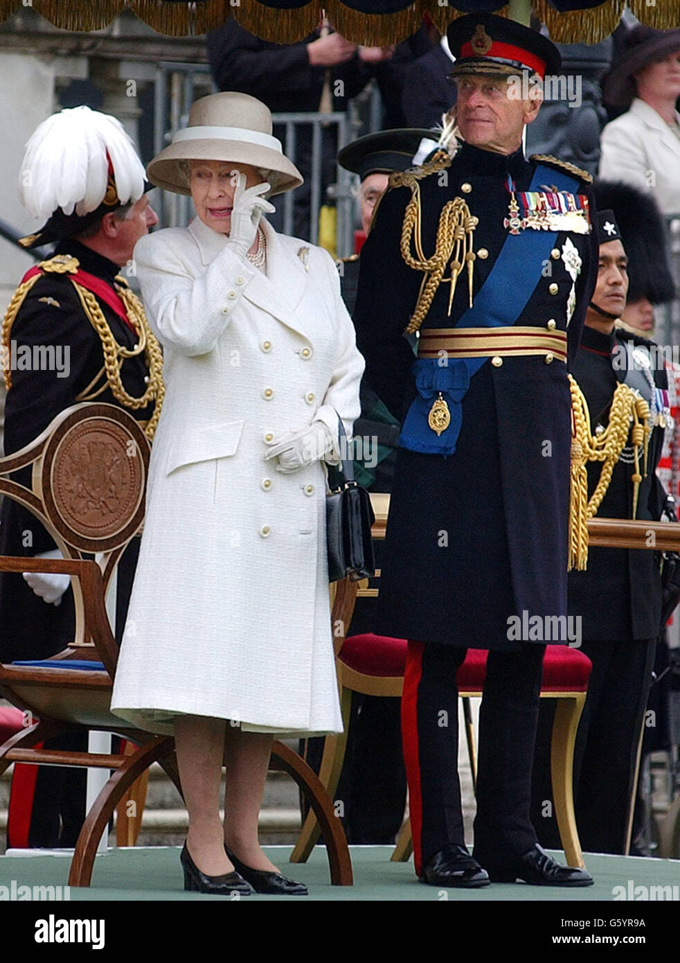 Royalty - Thronjubiläums von Königin Elisabeth II. Stockfoto