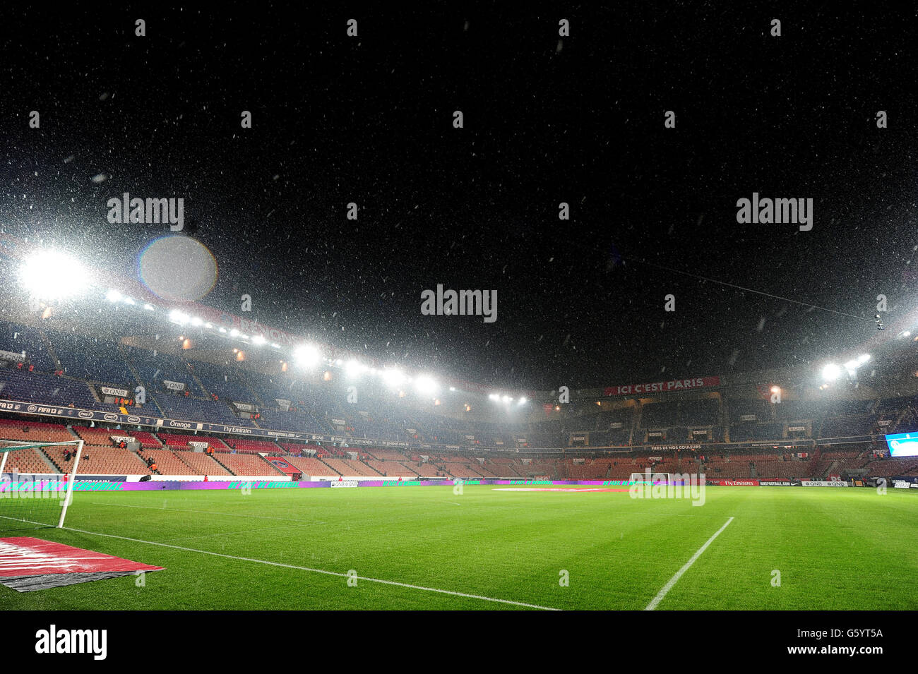 Fußball - Ligue One - Paris Saint-Germain / Olympique de Marseille - Parc des Princes. Allgemeiner Blick auf den Parc des Princes vor dem Spiel Stockfoto