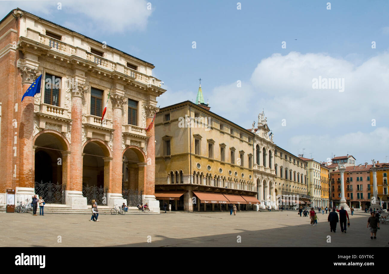 Loggia Del Capitaniato, Vicenza, Italien Stockfoto