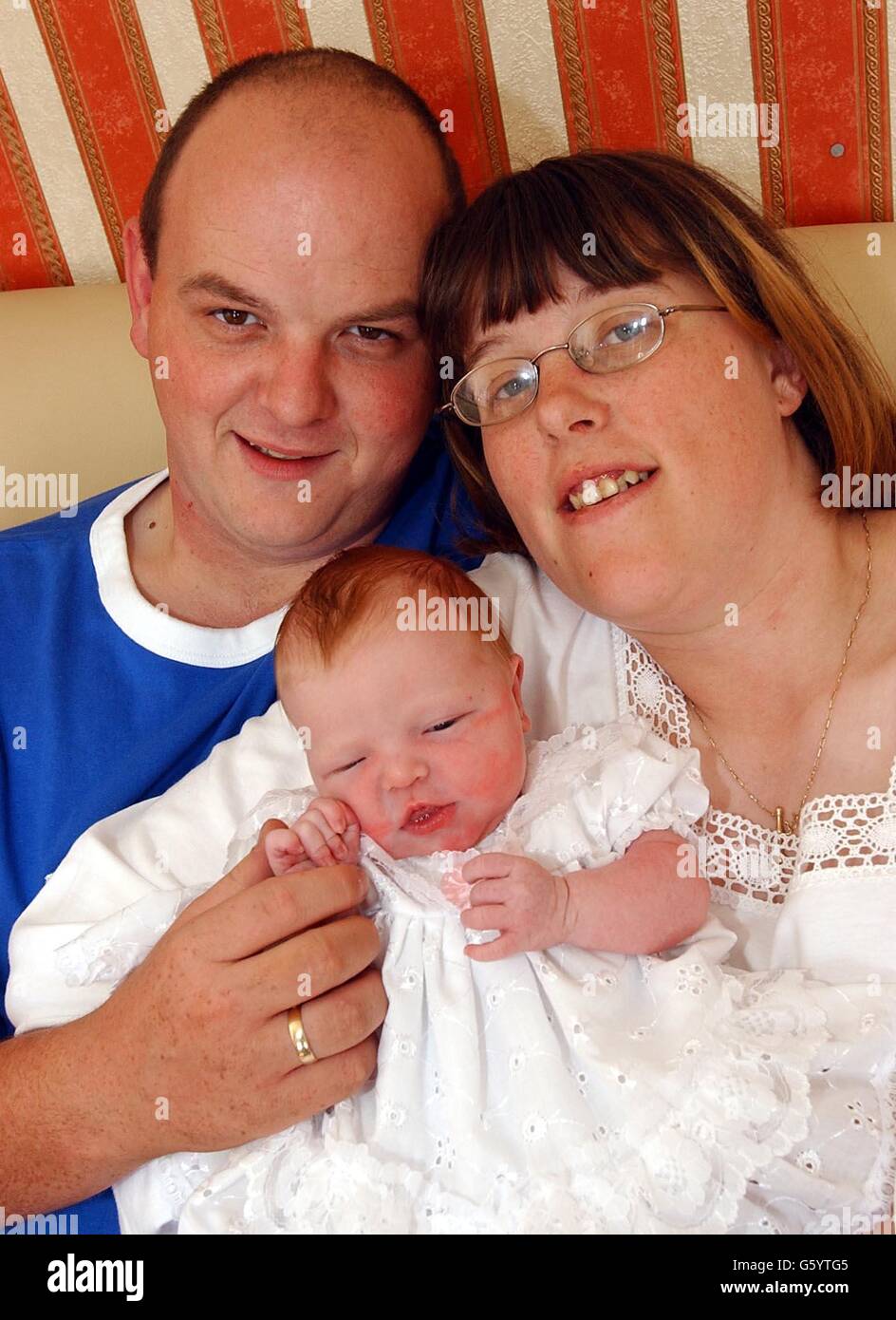 Emma Peake mit baby Stockfoto