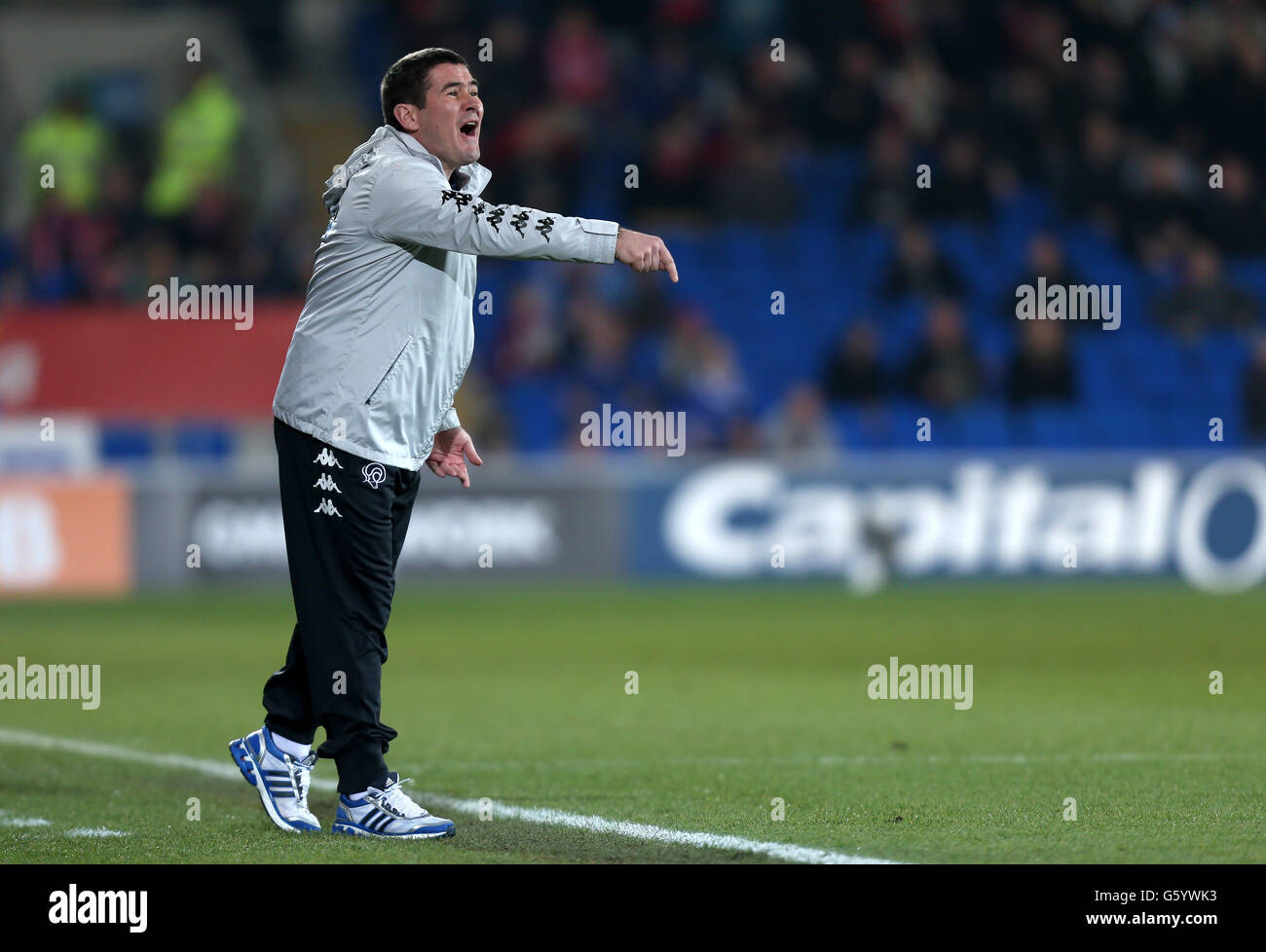 Fußball - Npower Football League Championship - Cardiff City gegen Derby County - Cardiff City Stadium Stockfoto
