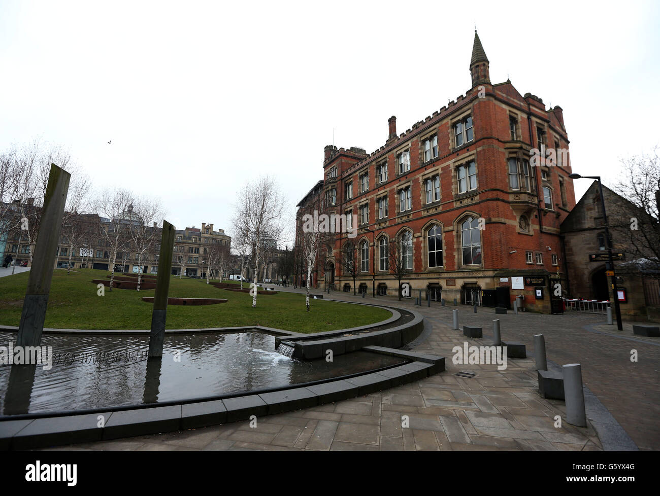 Eine allgemeine Ansicht der Chetham's School of Music in Manchester. Stockfoto