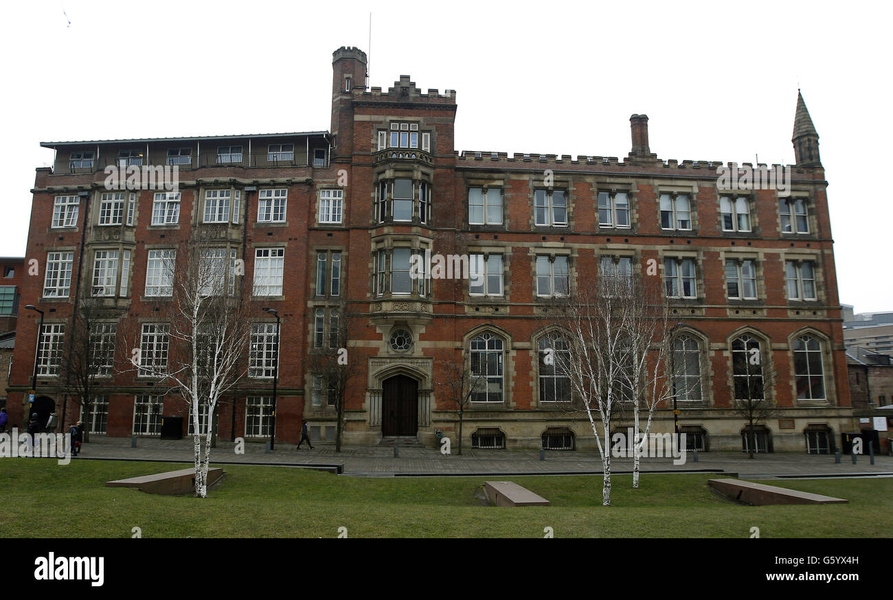 Eine allgemeine Ansicht der Chetham's School of Music in Manchester. Stockfoto