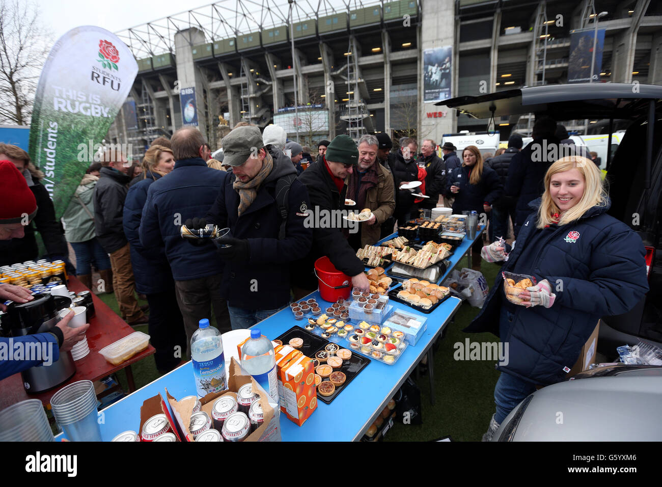 Rugby-Union - RBS 6 Nations Championship 2013 - England / Frankreich - Twickenham Stockfoto