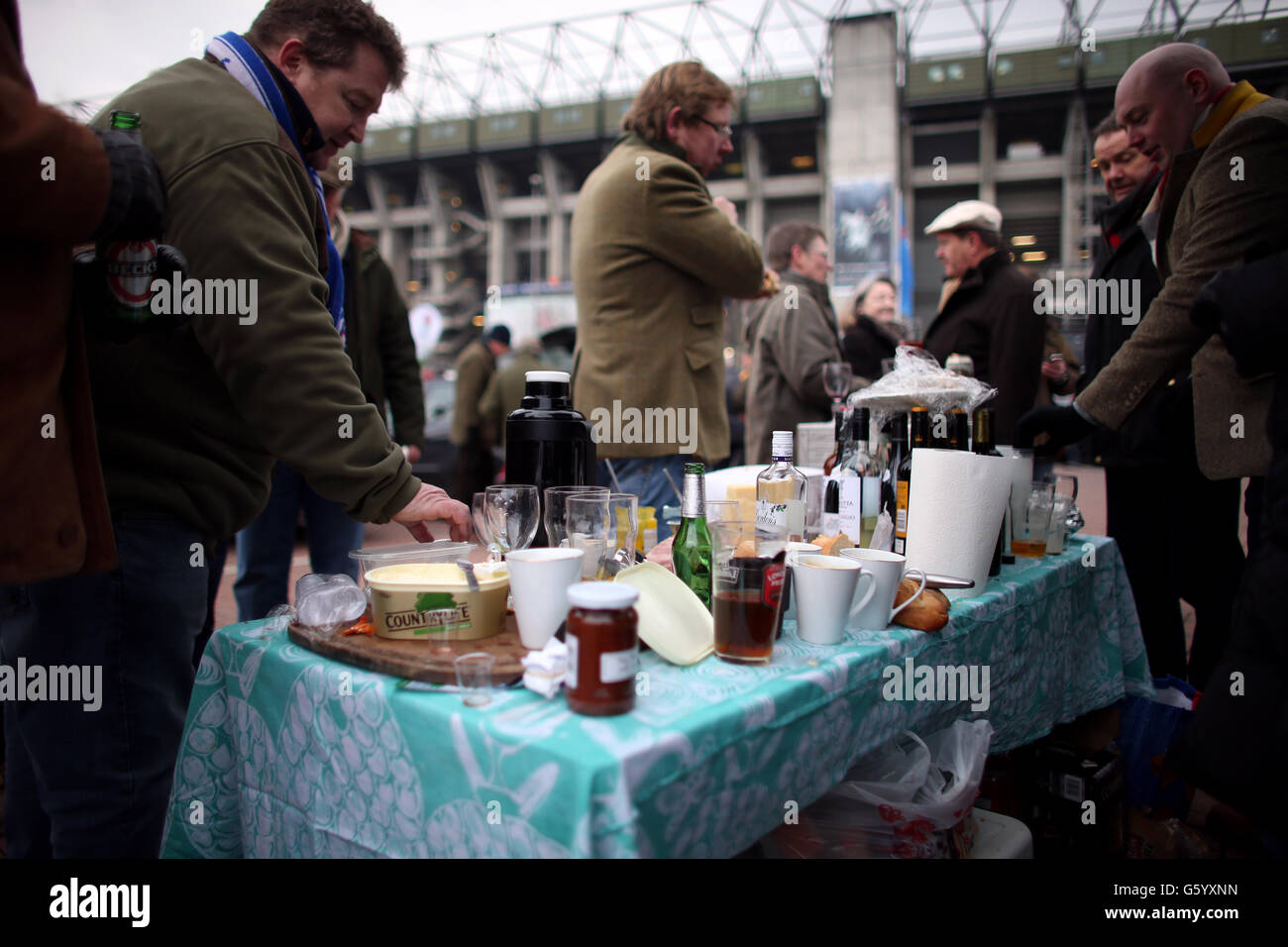 Rugby-Union - RBS 6 Nations Championship 2013 - England / Frankreich - Twickenham Stockfoto