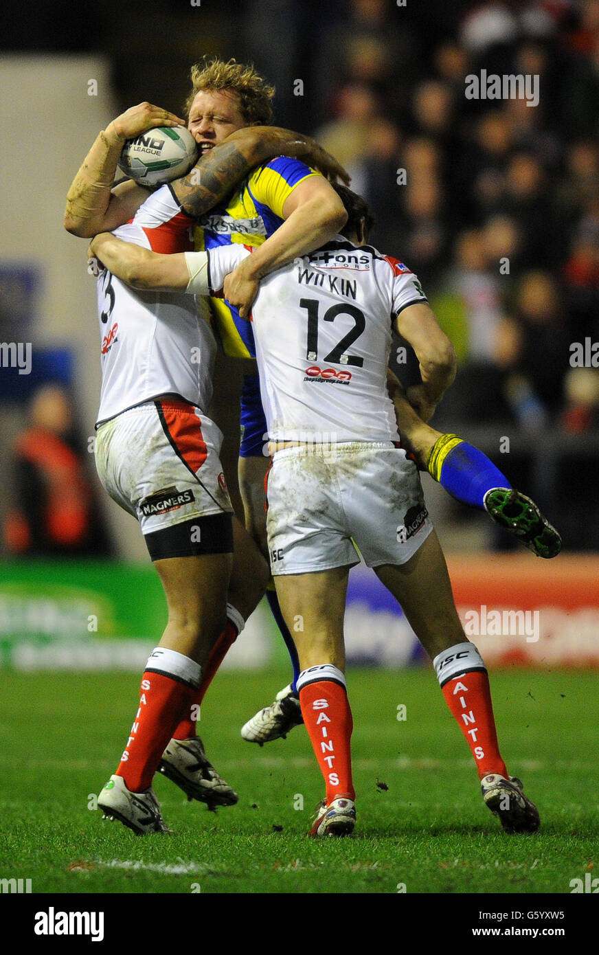Rugby League - Stobart Super League - Warrington Wolves V St Helens - Halliwell Jones Stadium Stockfoto