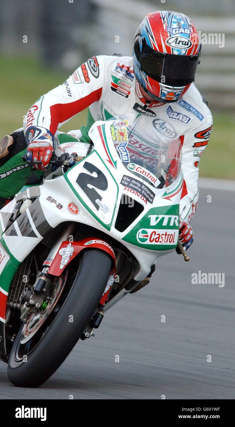 Colin Edwards - Superbike - Brands Hatch Stockfoto