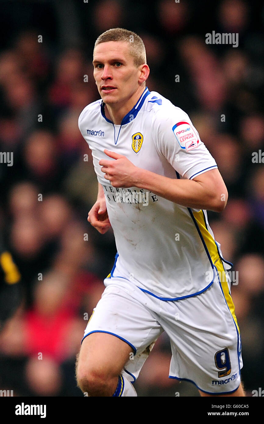Fußball - npower Football League Championship - Crystal Palace gegen Leeds United - Selhurst Park. Steve Morison, Leeds United Stockfoto