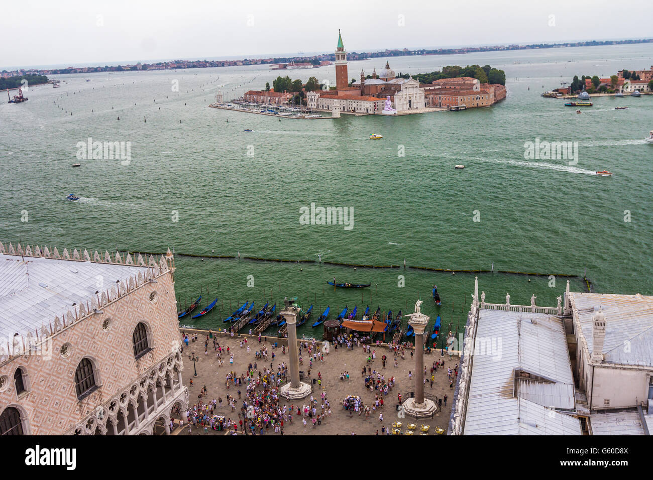 Die Insel San Giorgio Maggiore Venedig Lagune Italien Stockfoto