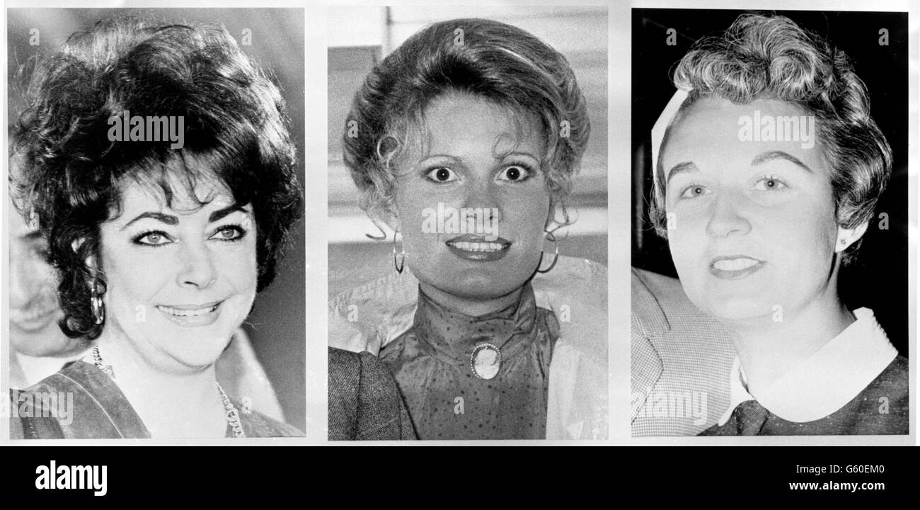 Unterhaltung - Richard Burtons Ex-Frauen Stockfoto