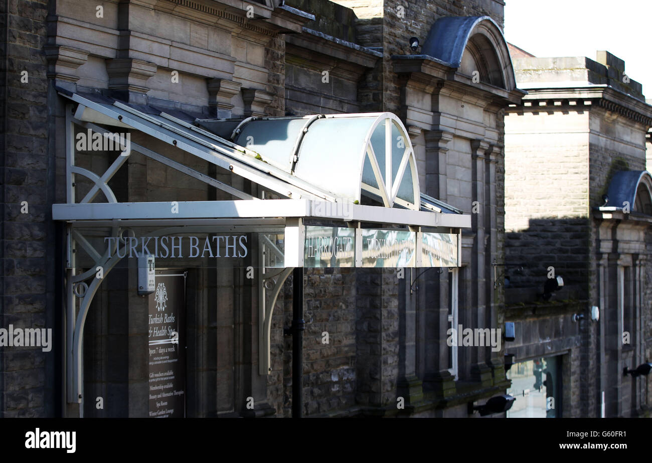 Harrogate Views - North Yorkshire. Allgemeine Ansicht der türkischen Bäder, Harrogate. Stockfoto