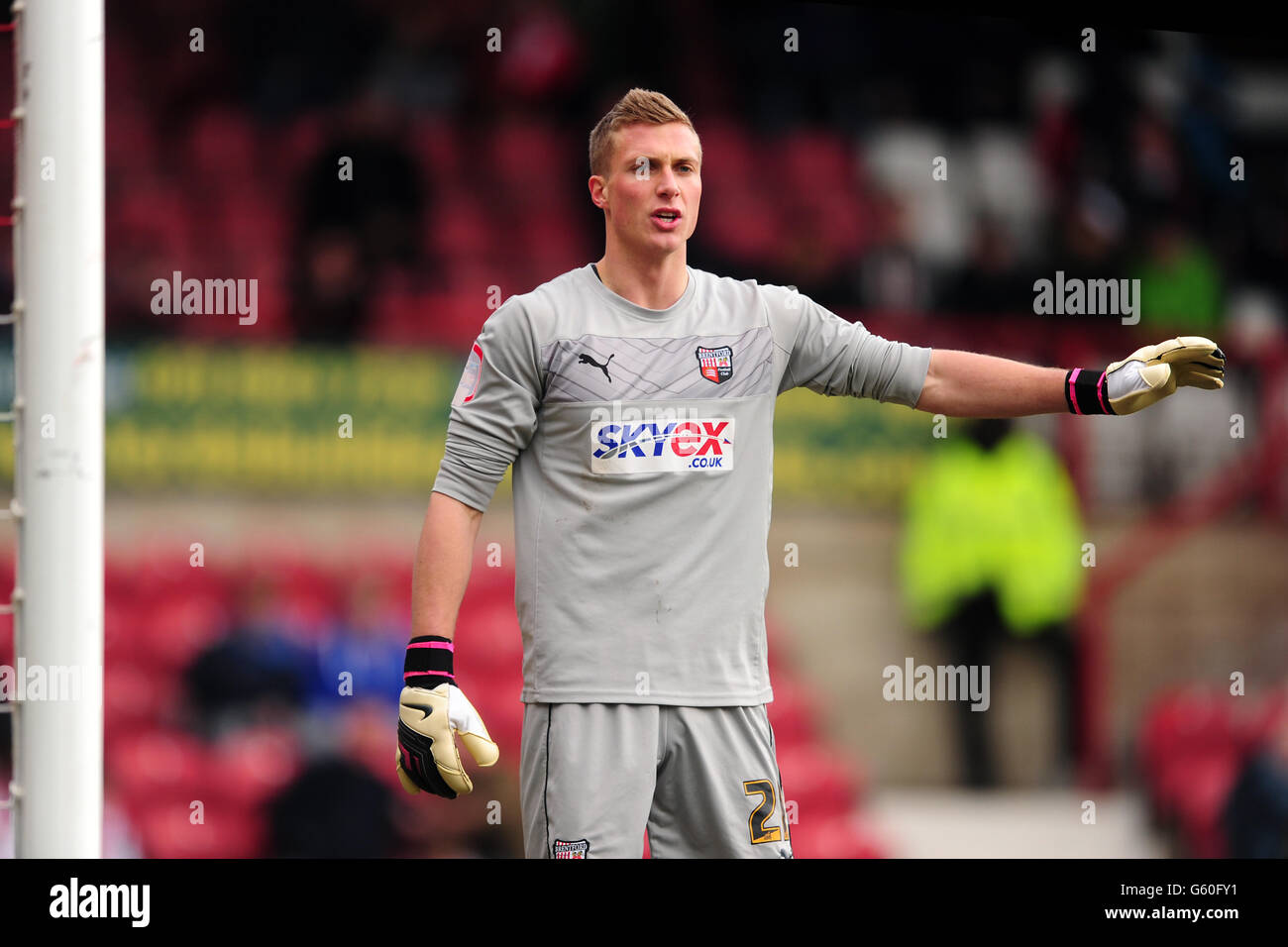 Soccer - npower Football League One - Brentford / Preston North End - Griffin Park. Torwart Simon Moore, Brentford. Stockfoto