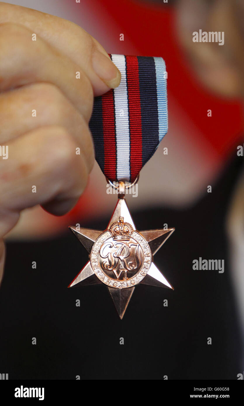 Artic Star Medaille Präsentationen Stockfoto