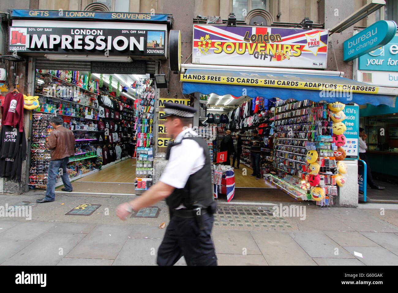 London-Souvenir und Geschenk-Shops, Piccadilly Stockfoto