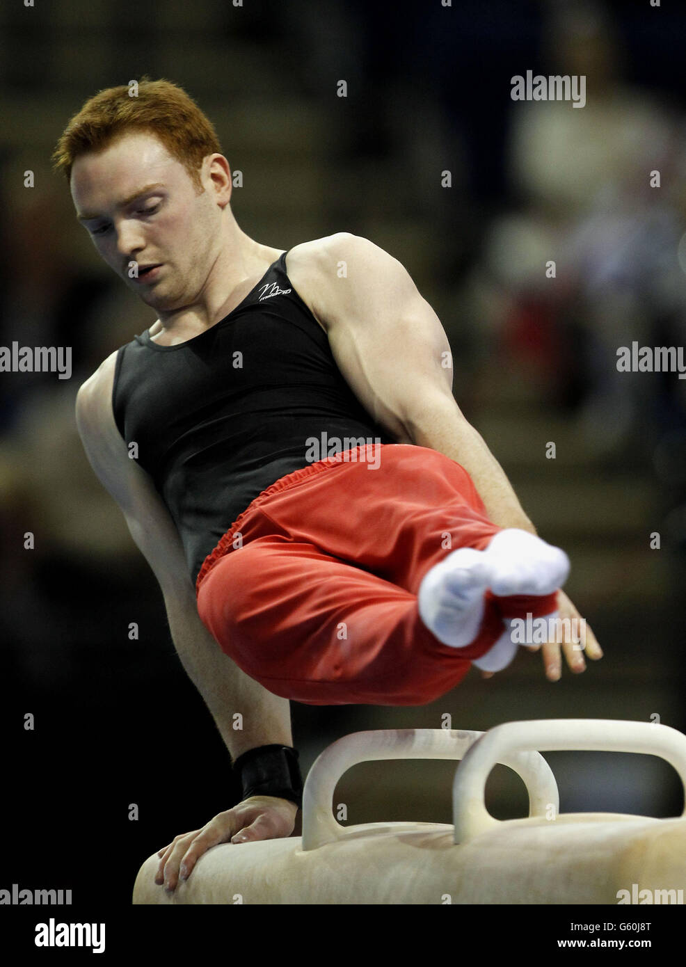 Southports Daniel Purvis tritt bei den British Championships in der Echo Arena in Liverpool im mag Senior an. Stockfoto