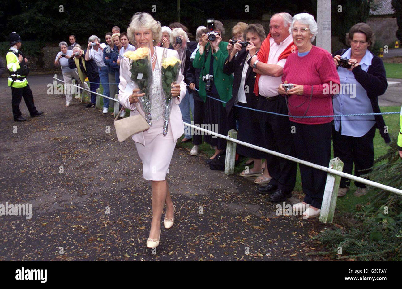 Königinmutter Trauerfeier - Camilla Parker Bowles Stockfoto