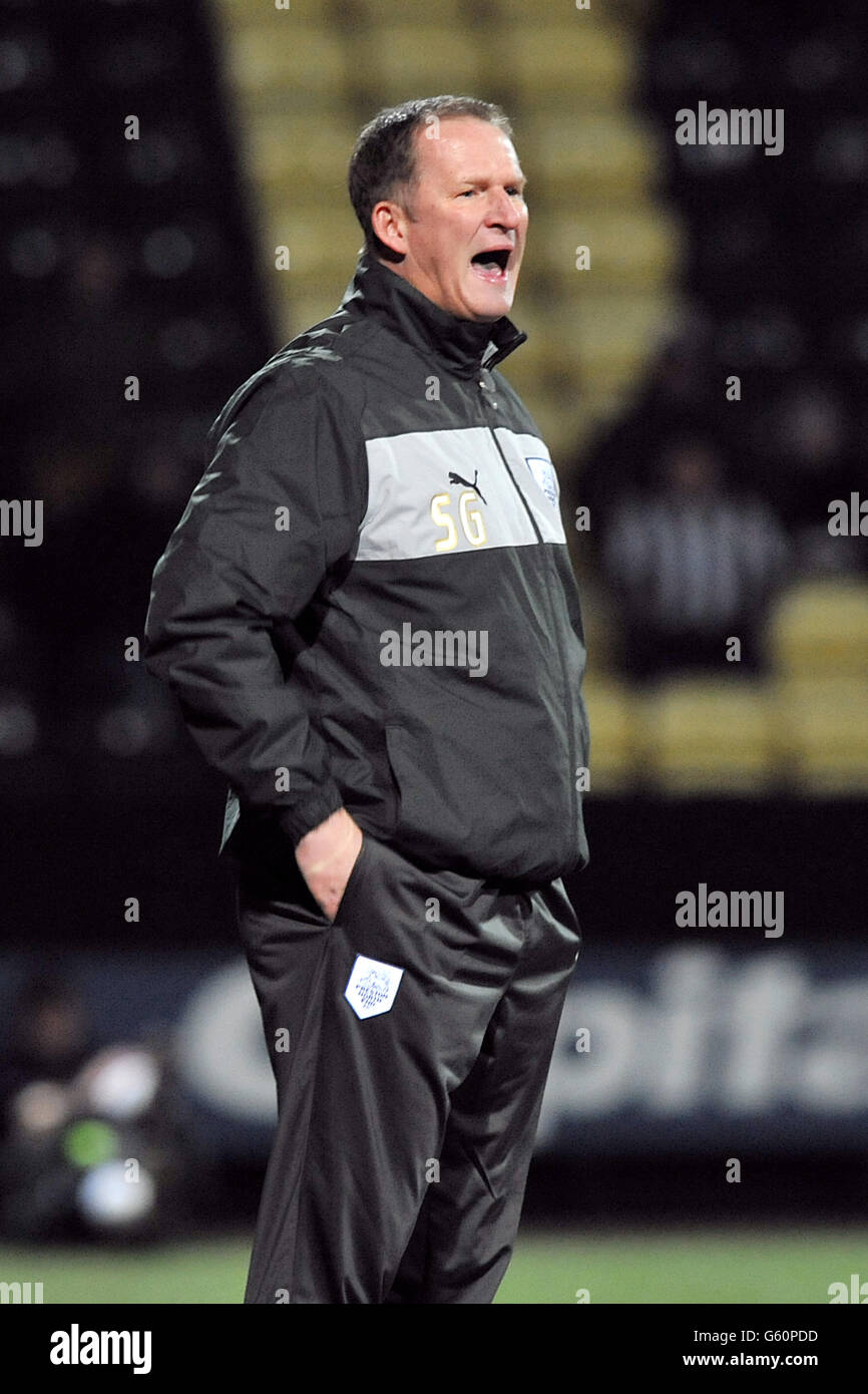 Fußball - Npower Football League One - Notts County V Preston North End - Meadow Lane Stockfoto