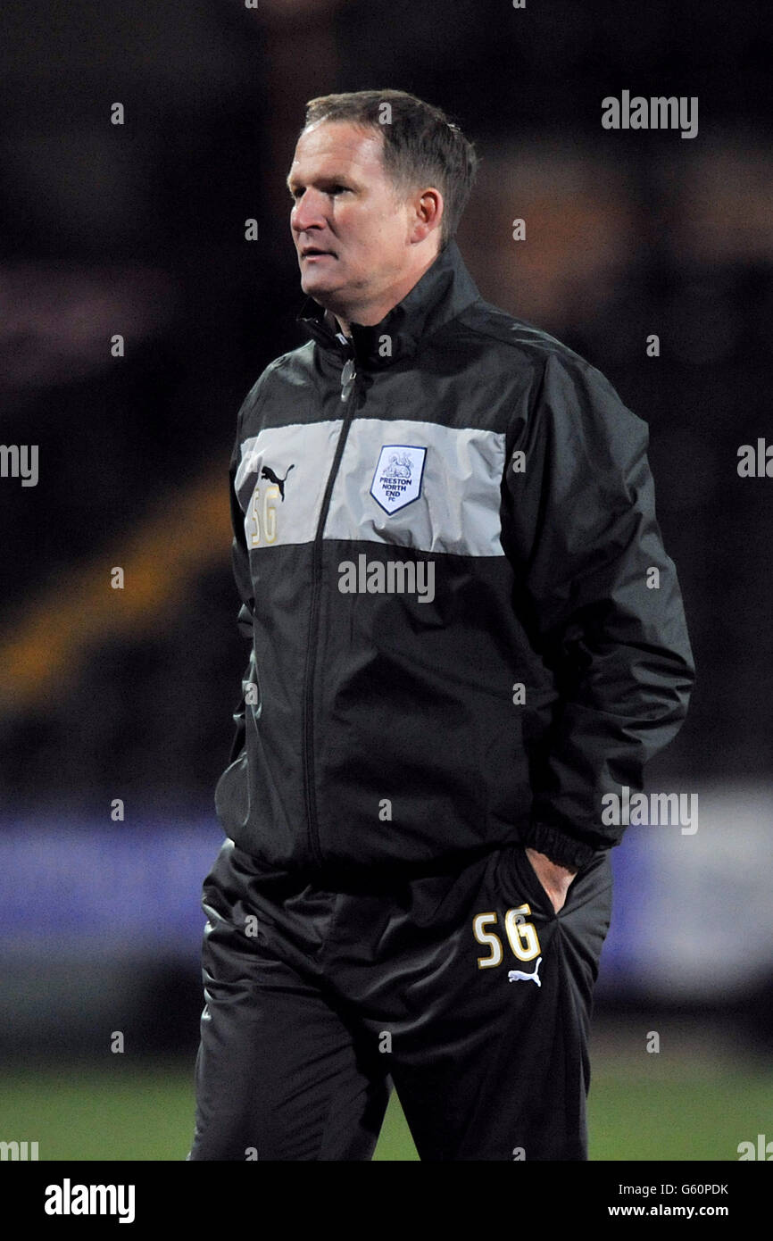 Soccer - npower Football League One - Notts County / Preston North End - Meadow Lane. Simon Grayson, Manager von Preston North End Stockfoto