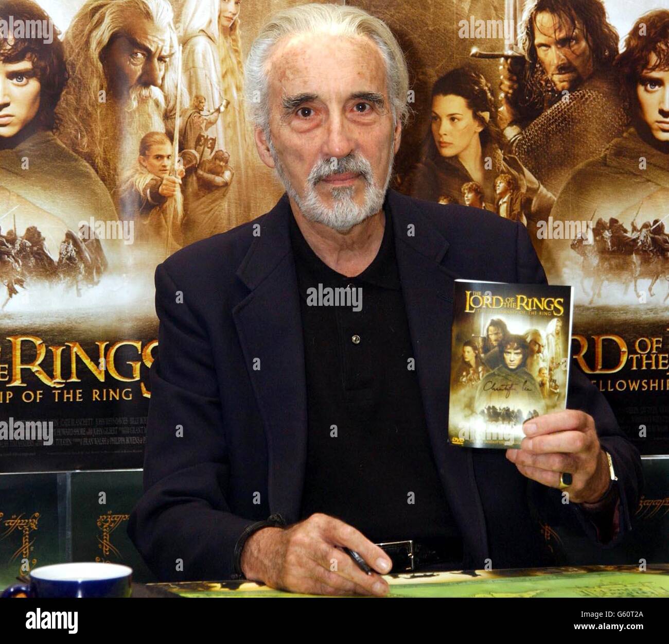 Christopher Lee - DVD Start Stockfoto