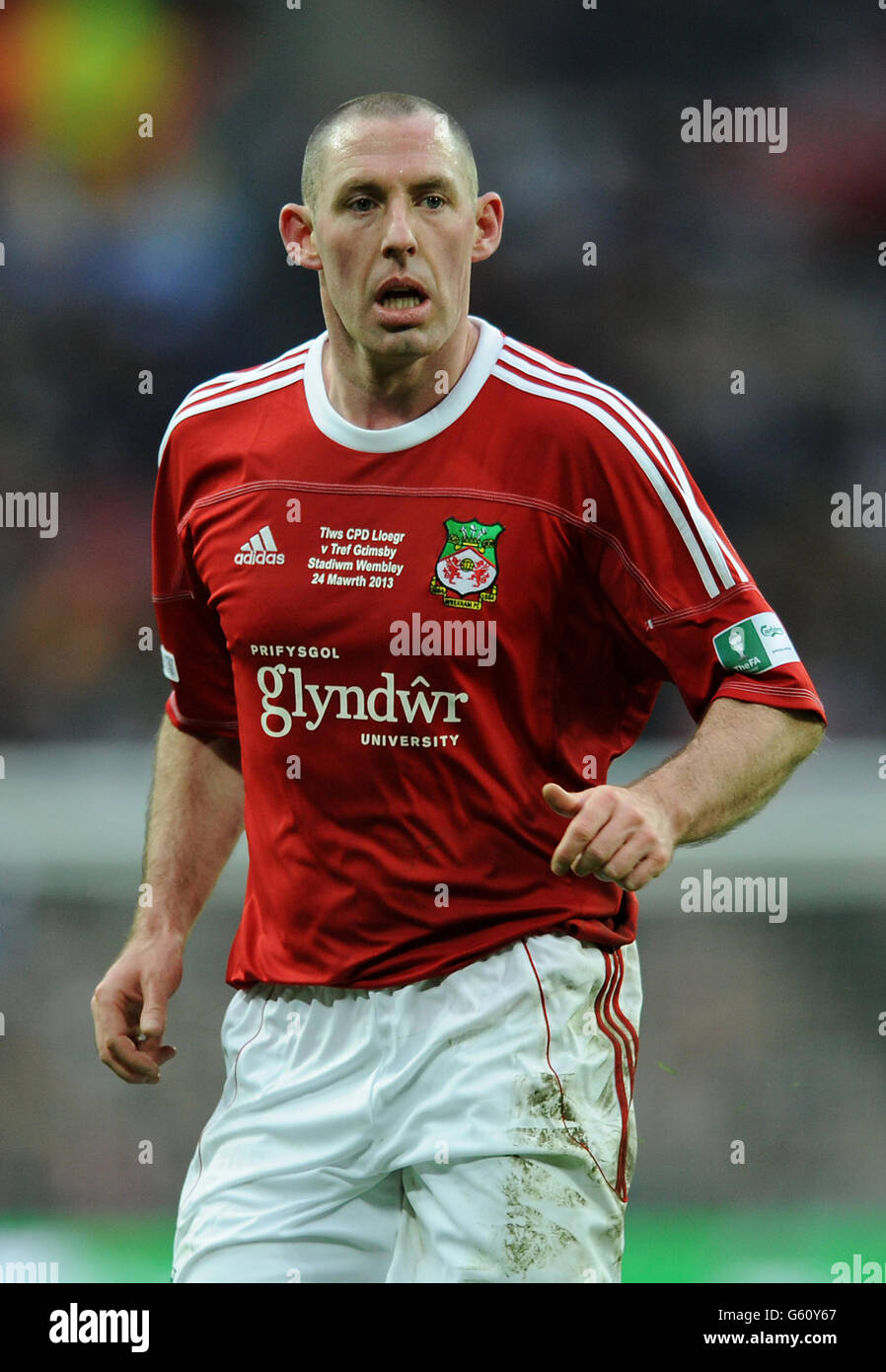 Fußball - die FA Carlsberg Trophy - Finale - Grimsby Town / Wrexham - Wembley Stadium. Stephen Wright, Wrexham Stockfoto