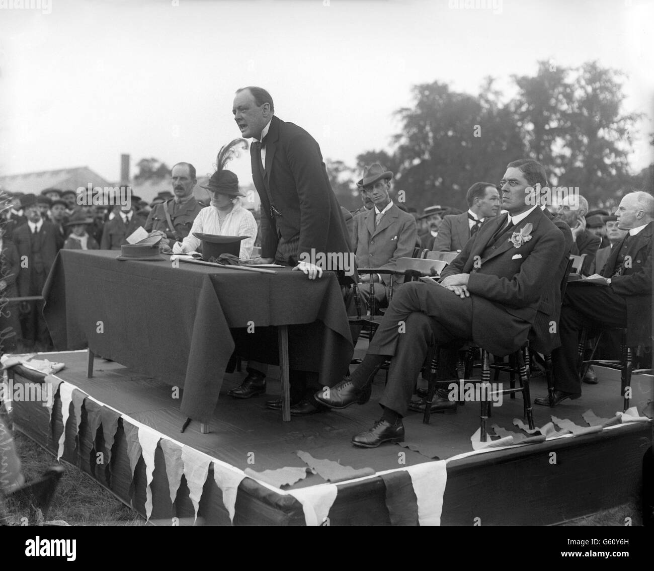 Politik - die liberale Partei - Winston Churchill - Enfield, Middlesex Stockfoto