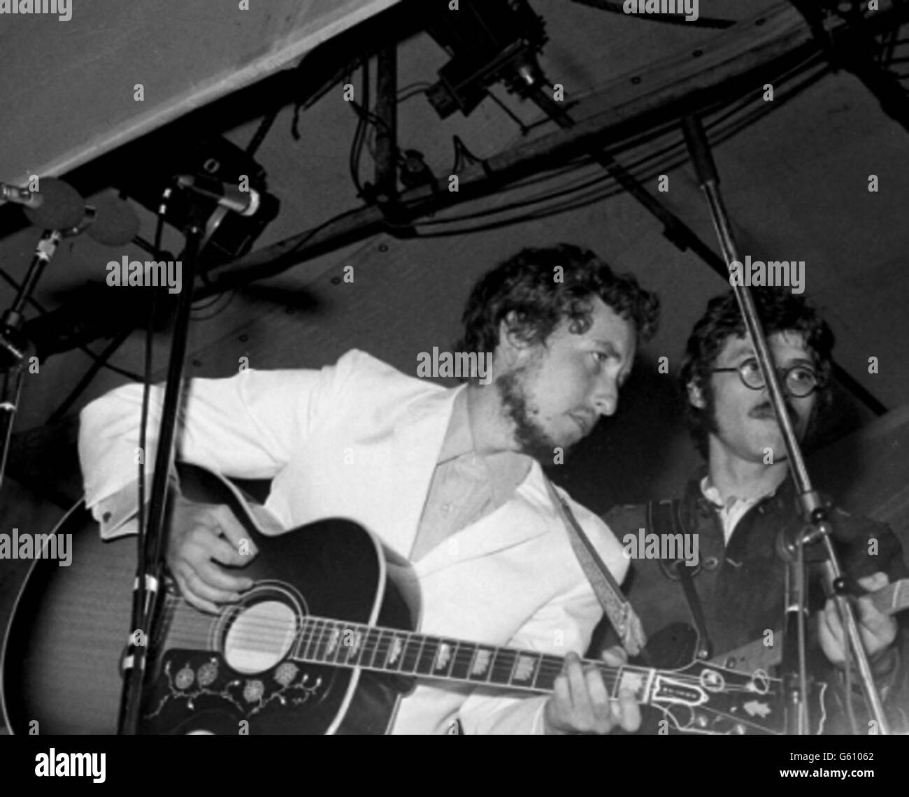 Bob Dylan spielt auf der Isle Of Wight Stockfoto