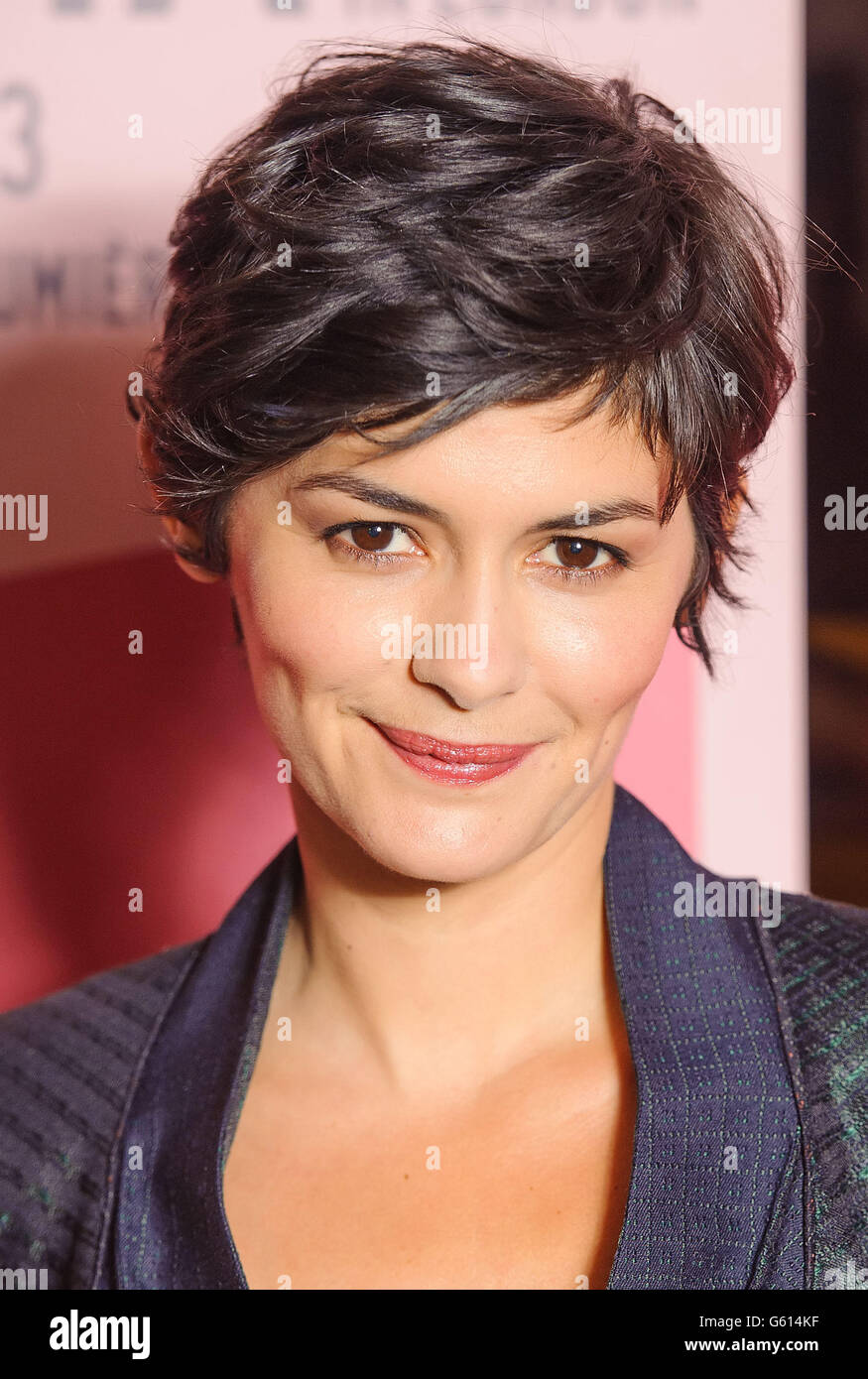 Audrey Tautou bei der britischen Premiere von Therese Desqueyroux im Curzon Soho im Zentrum von London. Stockfoto