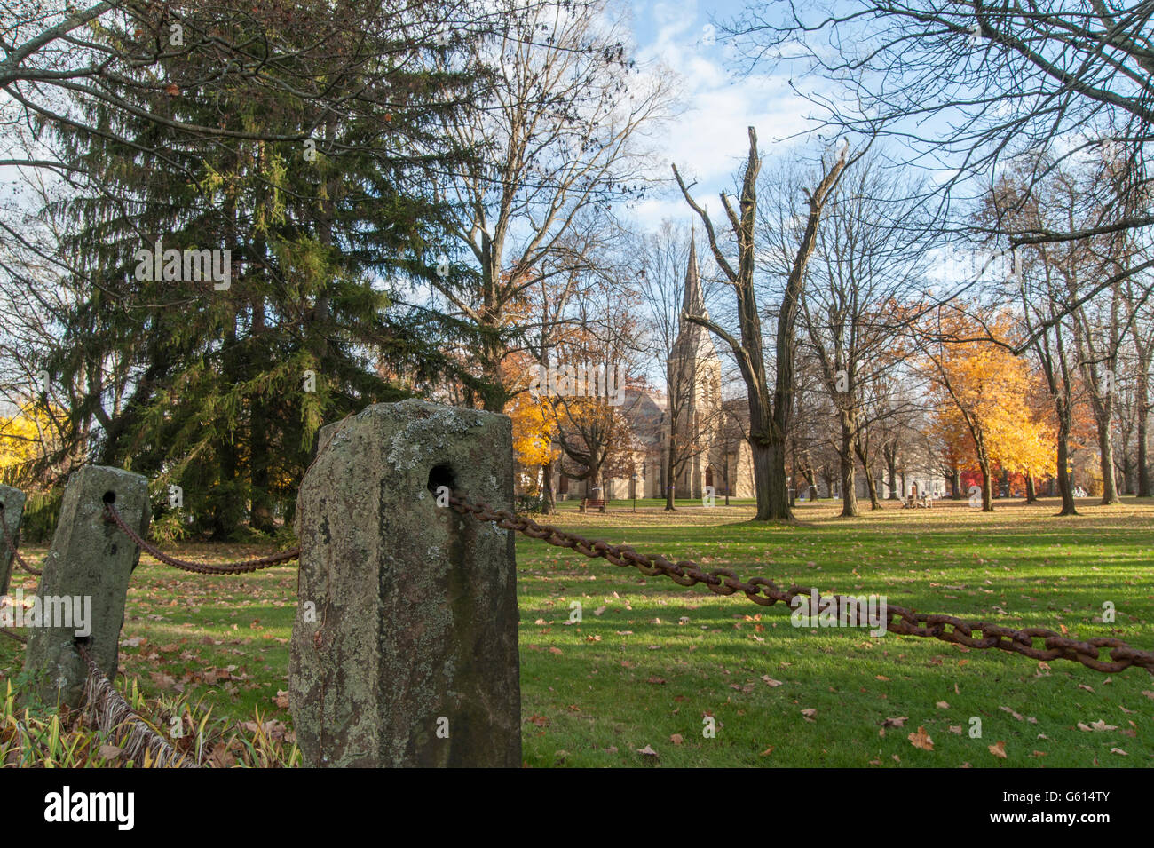 Kenyon College-Campus, Gambier, OH.  Kirche des Heiligen Geistes Stockfoto