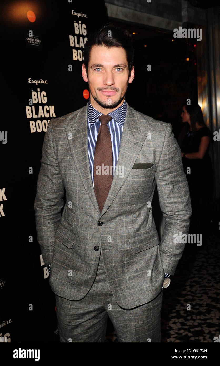David Gandy kommt bei der Esquire Big Black Book Veröffentlichung auf der SUSHISAMBA in London an. Stockfoto