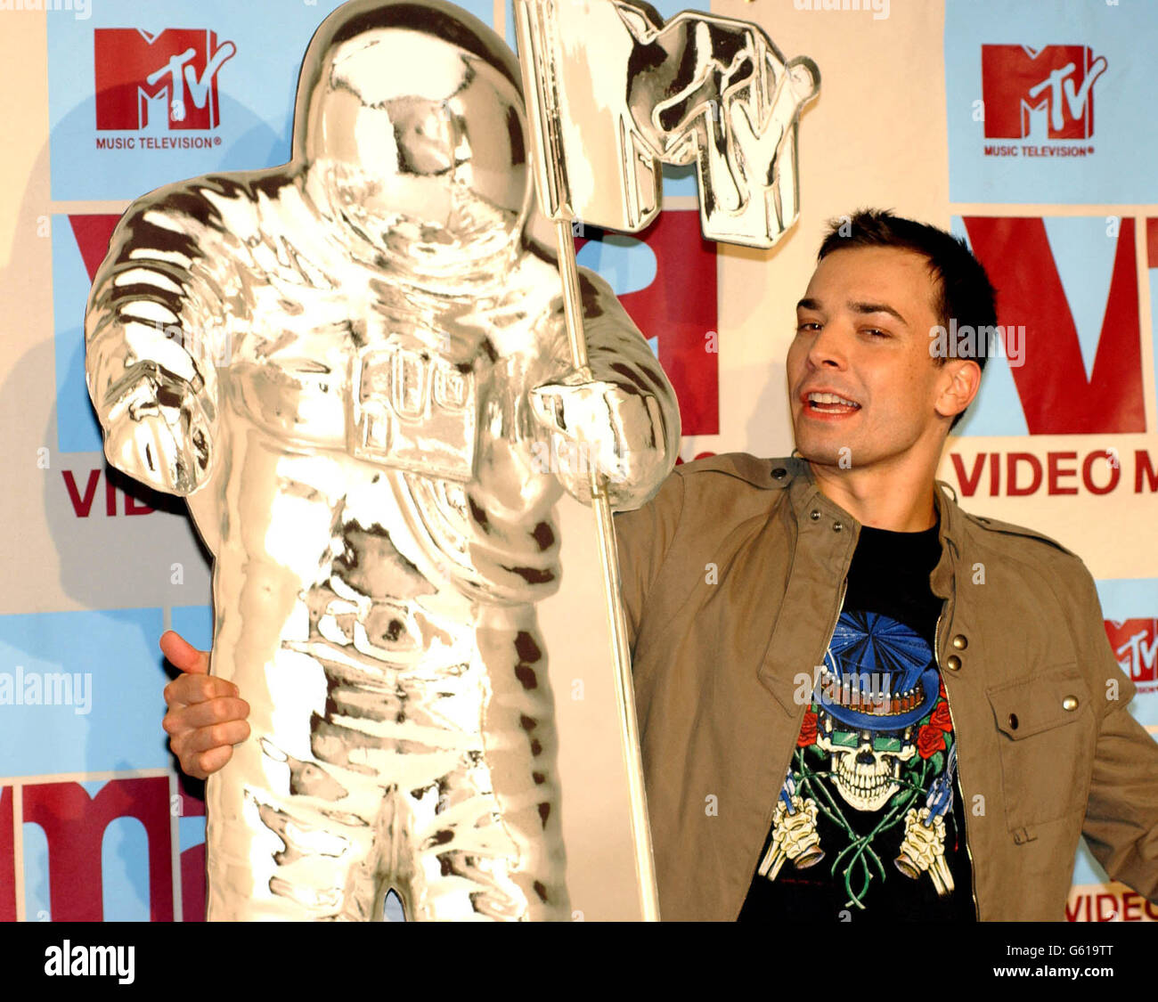 MTV-Moderator Jimmy Fallon. Der amerikanische Komiker und Moderator Jimmy Fallon bei den MTV Video Music Awards, Radio City Music Hall, New York, USA. Stockfoto