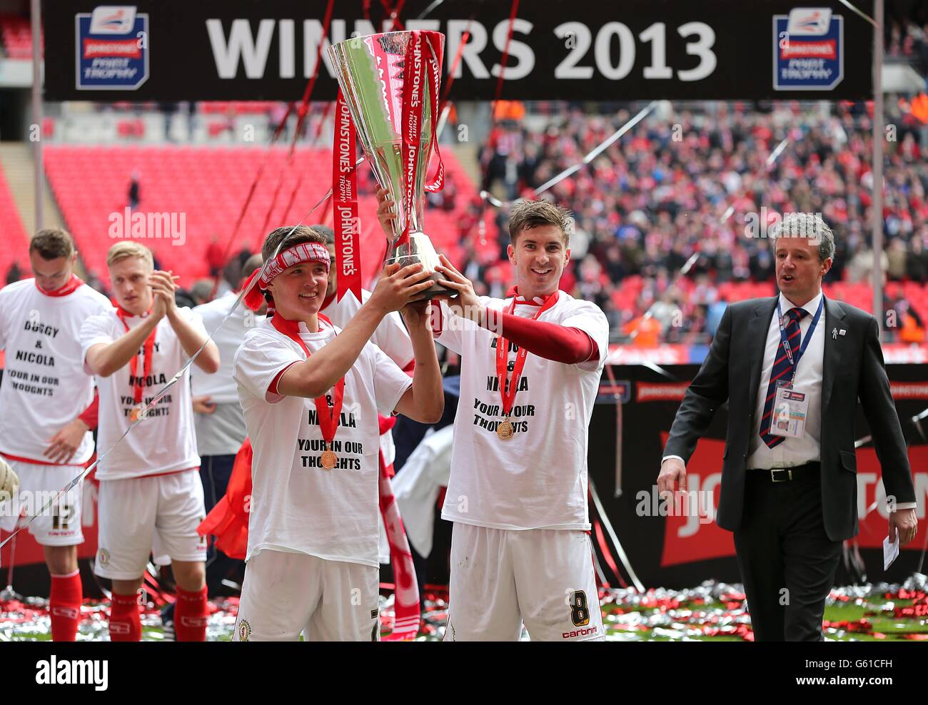 Fußball - Johnstone es Paint Trophy - Finale - Crewe Alexandra gegen Southend United - Wembley-Stadion Stockfoto