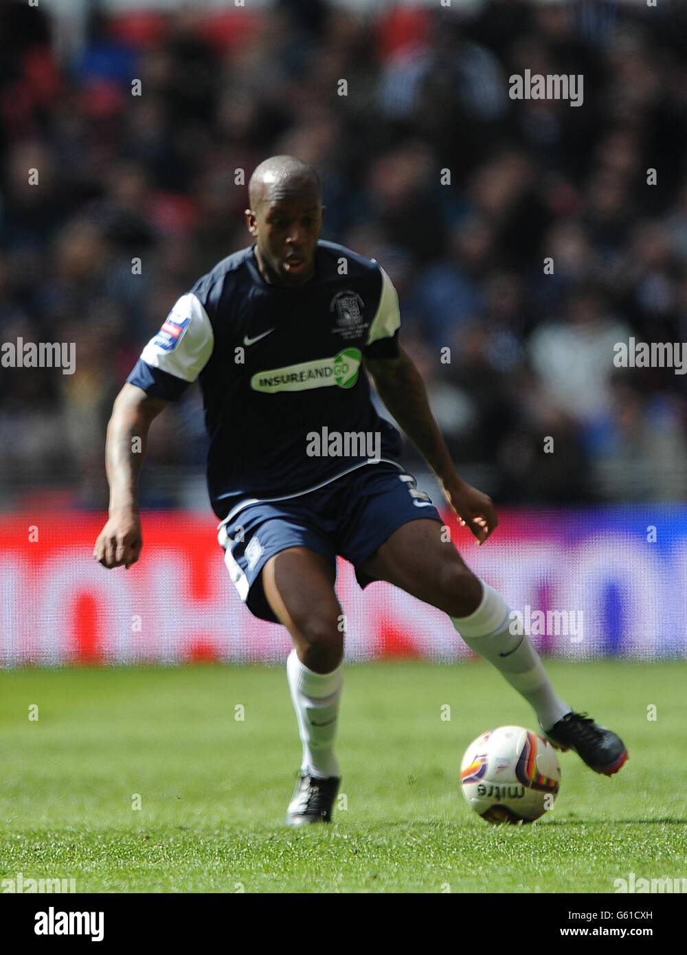 Fußball - Johnstone's Paint Trophy - Finale - Crewe Alexandra gegen Southend United - Wembley Stadium. Anthony Straker, Southend United Stockfoto