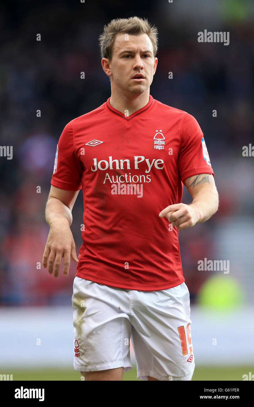 Fußball - npower Football League Championship - Nottingham Forest / Brighton und Hove Albion - City Ground. Simon Cox, Nottingham Forest Stockfoto