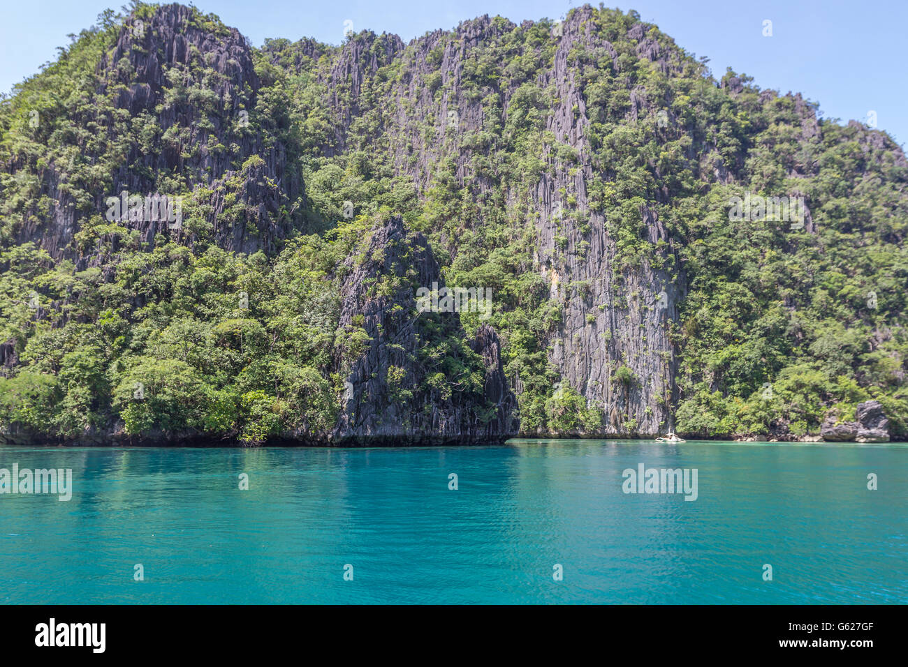 Lagunen in Palawan Insel Philippinen Stockfoto