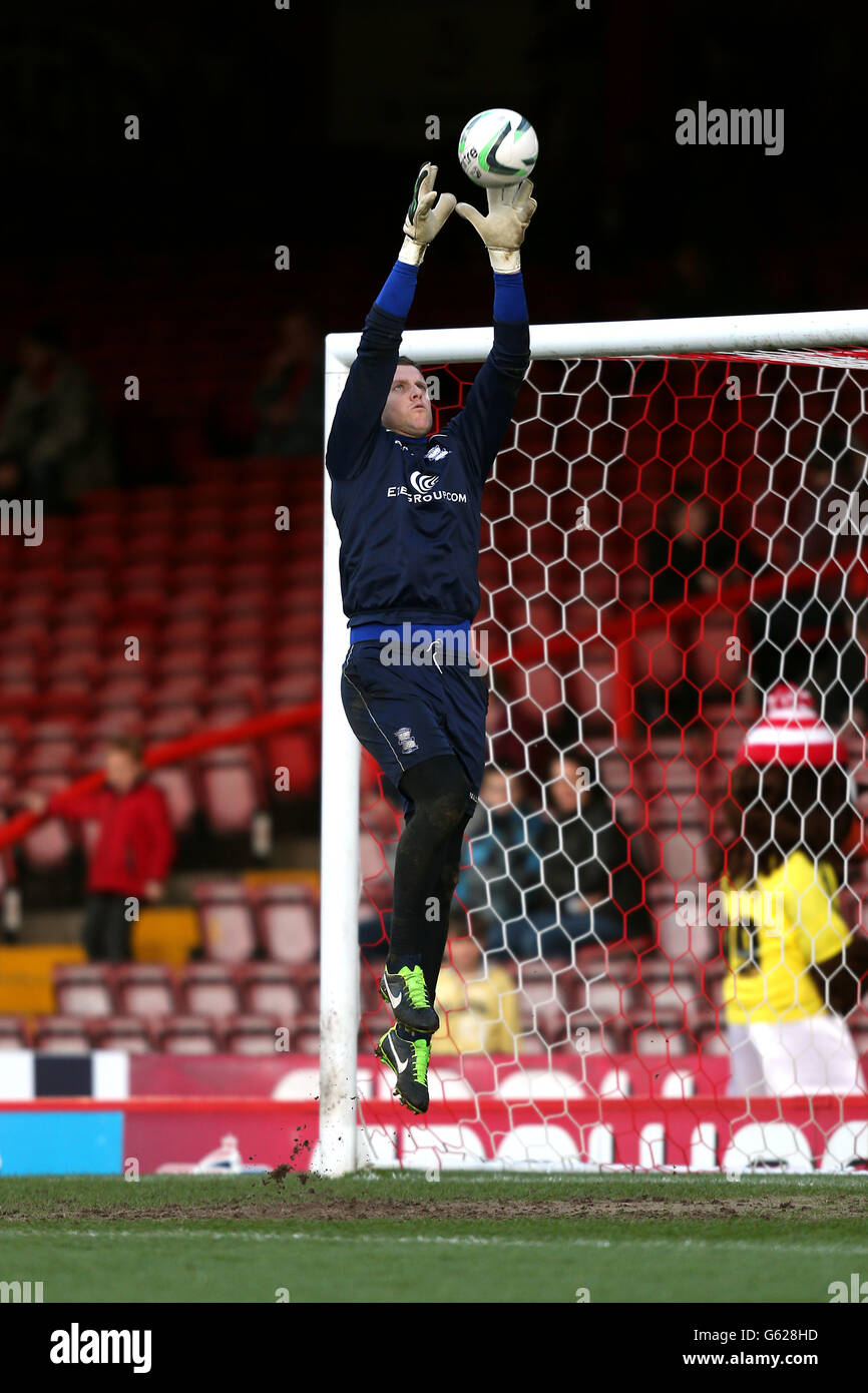 Fußball - npower Football League Championship - Bristol City / Birmingham City - Ashton Gate. Birmingham City Torwart Colin Doyle Stockfoto