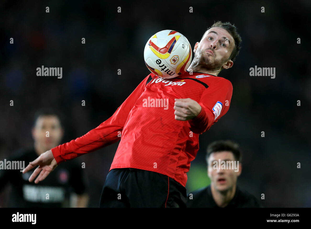 Fußball - npower Football League Championship - Cardiff City / Charlton Athletic - Cardiff City Stadium. Jordon Mutch, Cardiff City Stockfoto