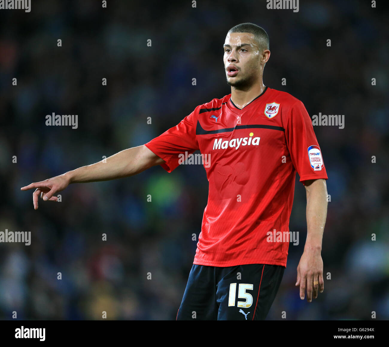 Fußball - npower Football League Championship - Cardiff City / Charlton Athletic - Cardiff City Stadium. Rudy Geschede, Cardiff City Stockfoto