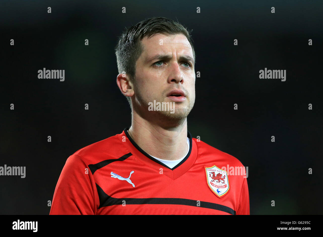 Fußball - npower Football League Championship - Cardiff City / Charlton Athletic - Cardiff City Stadium. Andrew Taylor, Cardiff City Stockfoto