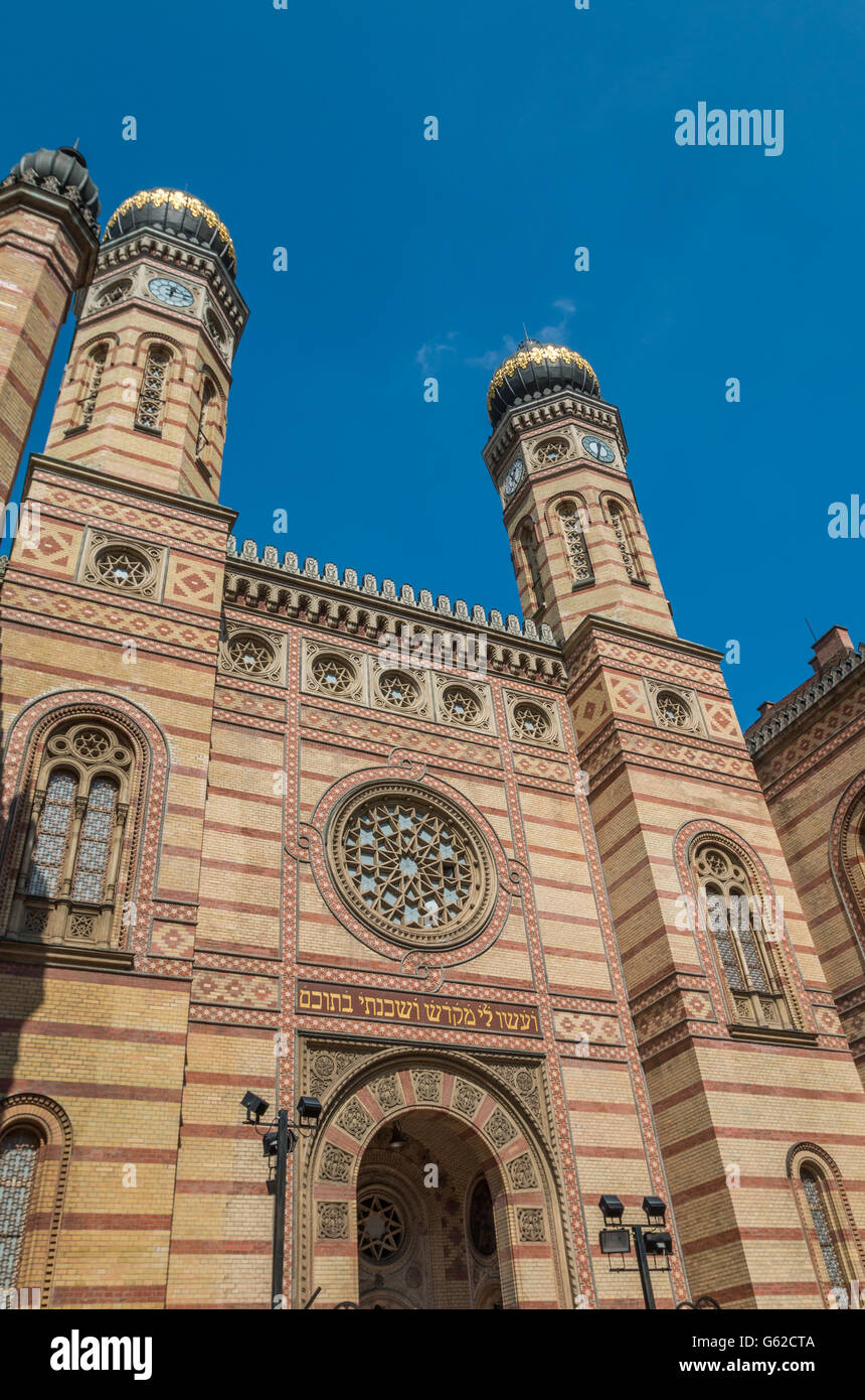 Budapest-Synagoge Stockfoto