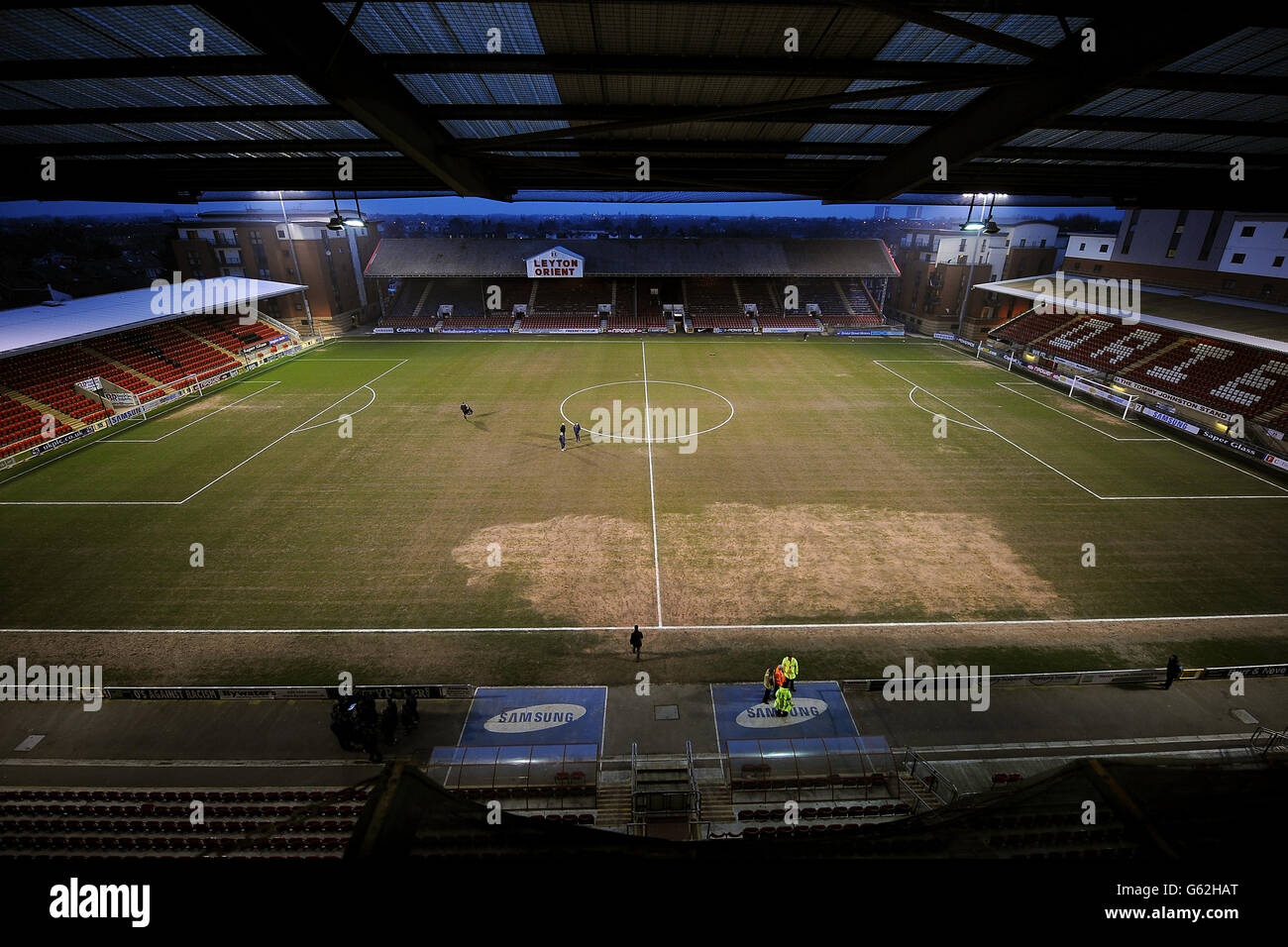 Fußball - NextGen Series - Viertelfinale - Tottenham Hotspur gegen Sporting Lissabon - Matchroom Stadium. Eine allgemeine Ansicht des Stadions Stockfoto