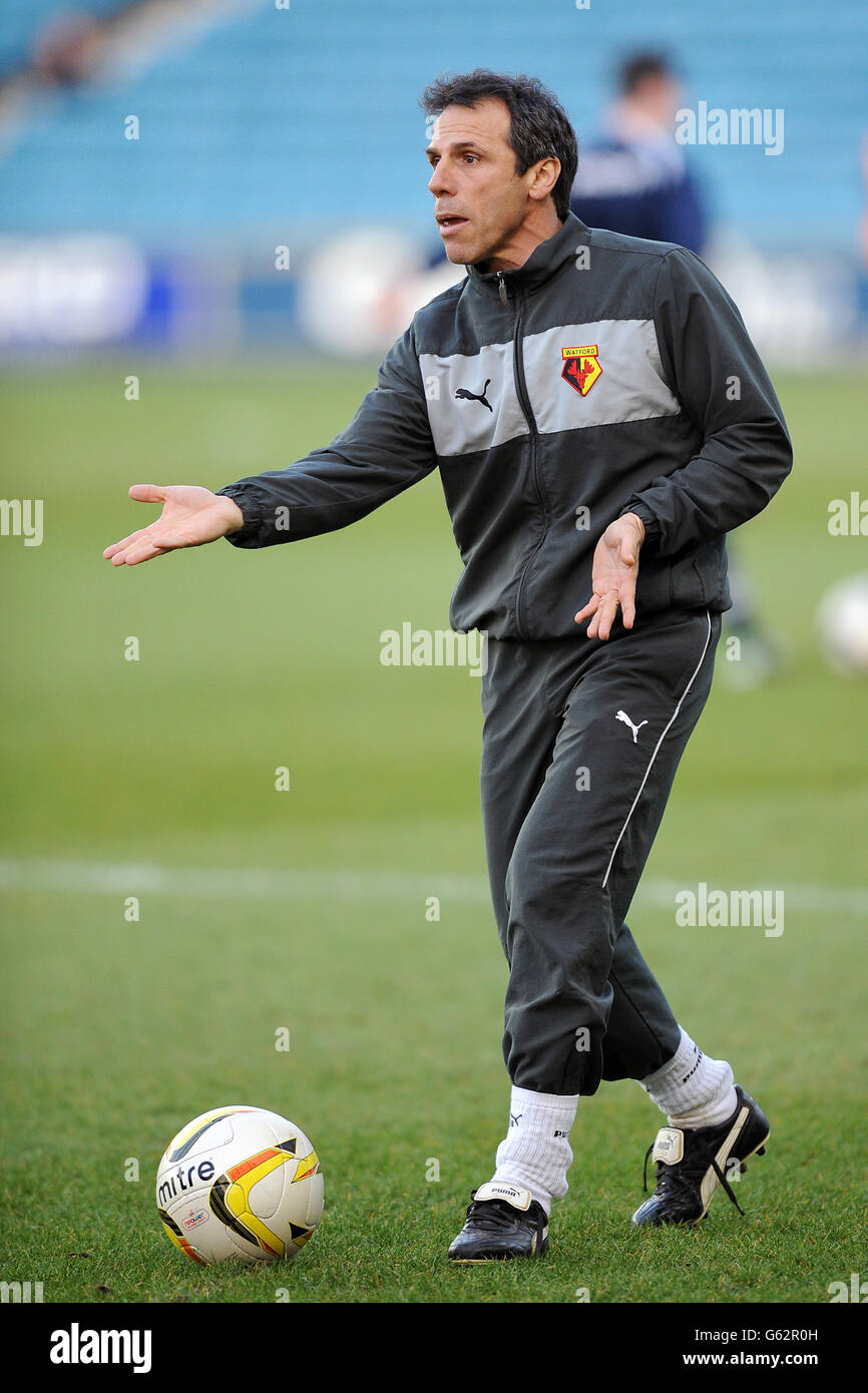 Fußball - Npower Football League Championship - Millwall V Watford - The Den Stockfoto