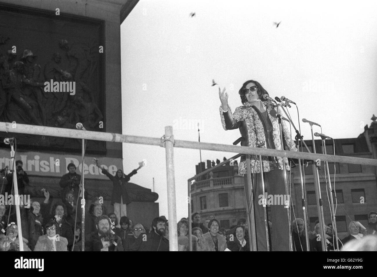 Politik - die Mühen - Northern Ireland Peace People Bewegung - Trafalgar Square, London Stockfoto