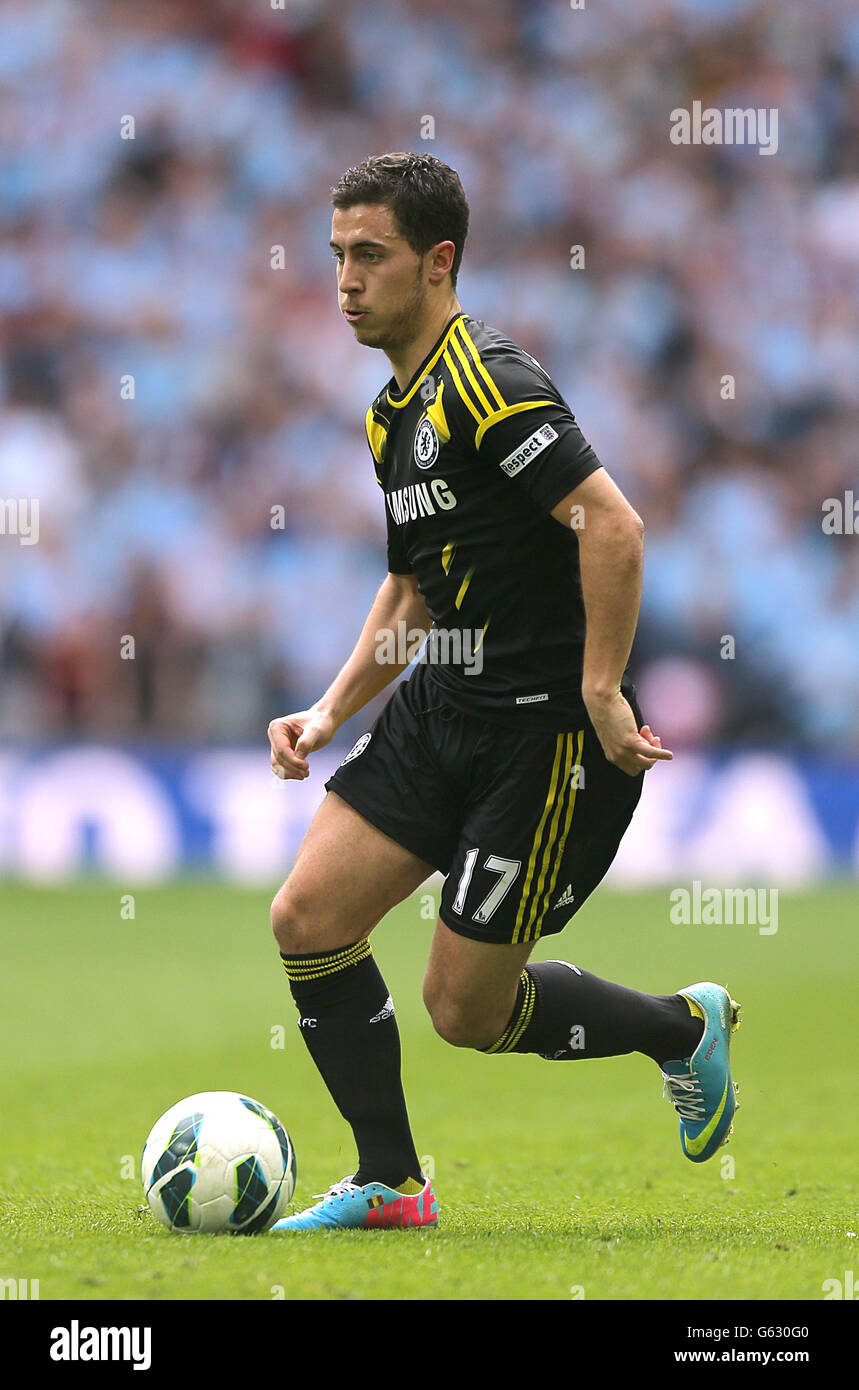 Fußball - FA Cup - Halbfinale - Chelsea gegen Manchester City - Wembley Stadium. Eden Hazard, Chelsea Stockfoto