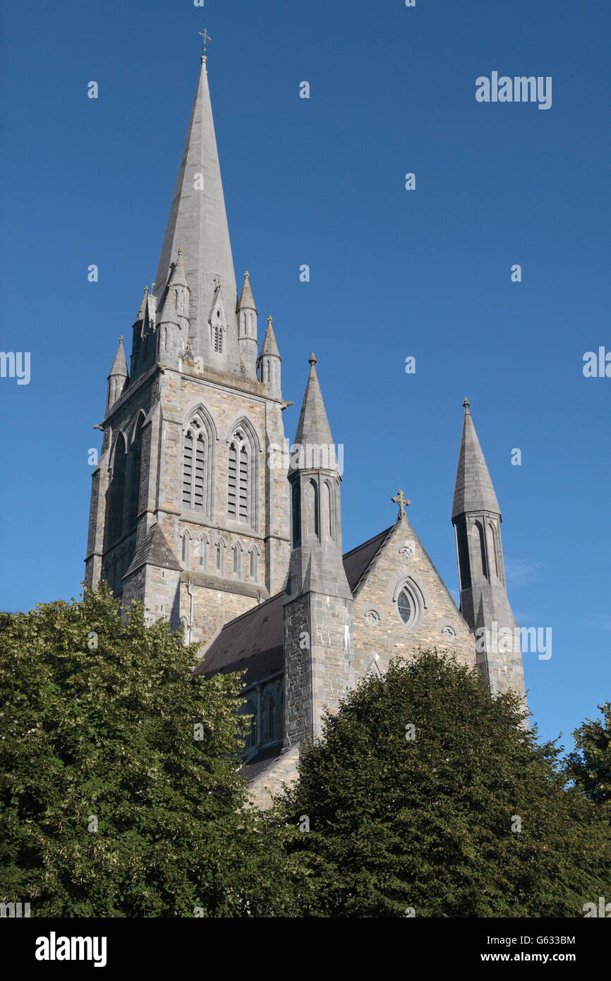 Des Turms St. Mary Cathedral, eine römisch-katholische Kathedrale in Killarney, County Kerry, Irland. Stockfoto