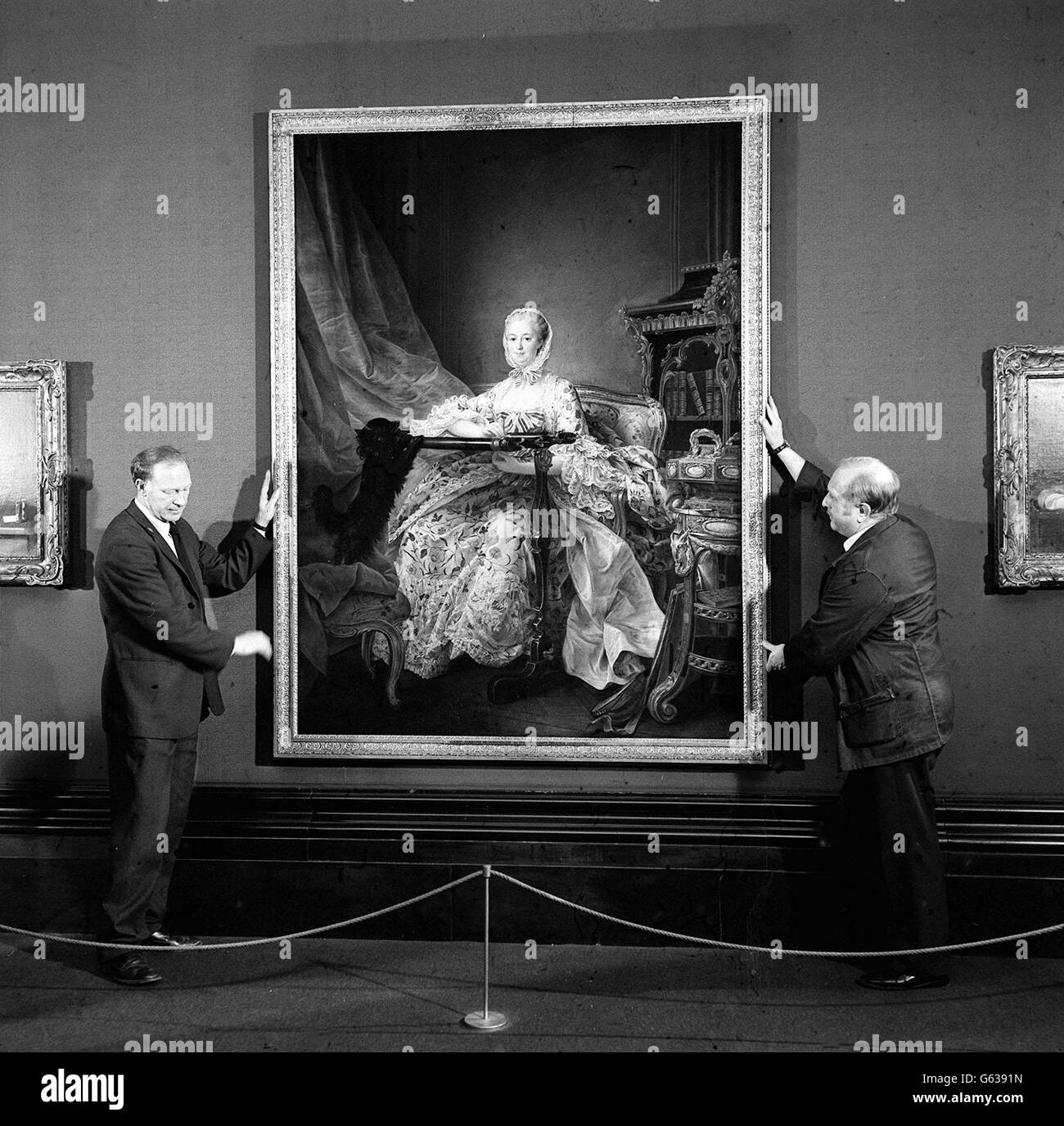 Malerei von Madame de Pompadour Stockfoto