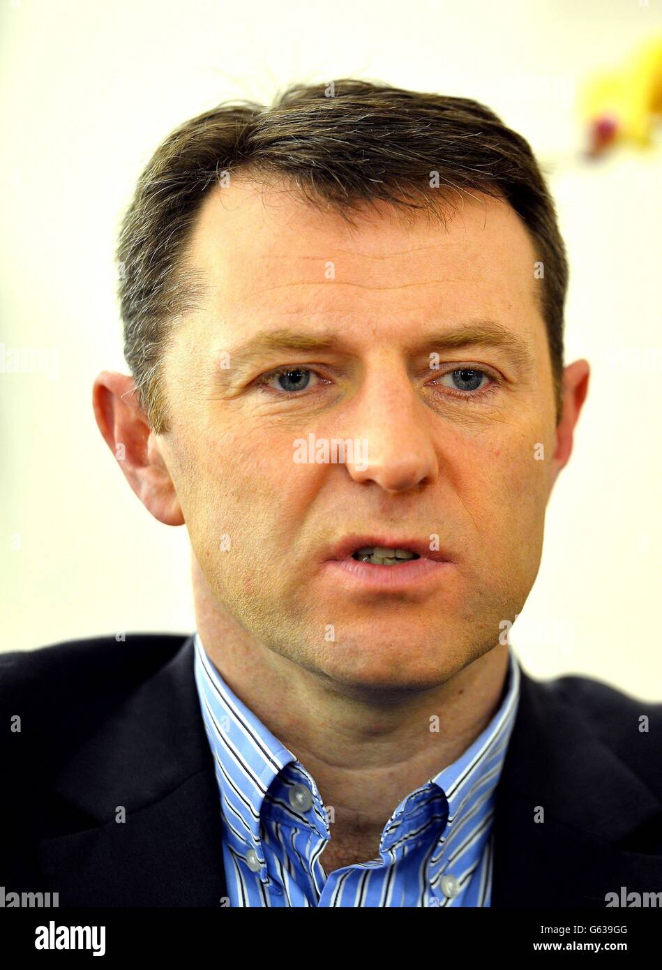 Gerry McCann, Vater der vermissten Madeleine McCann, gibt ein TV